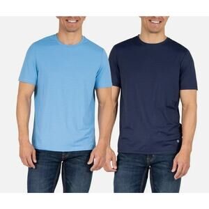 Soybu Men's 2-pack 4-Way Stretch Moisture Wicking Active Tee Dark Blue/Blue 2XL